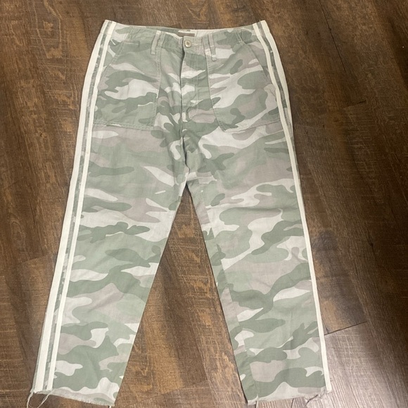 Mother The Shaker Chop Crop Fray in Desert Print SZ 30 - Picture 7 of 12